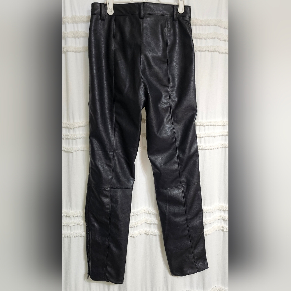 New Black Faux Leather Pants. - Picture 7 of 16